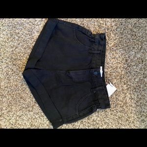 Dance & Marvel high waisted Black jean shorts